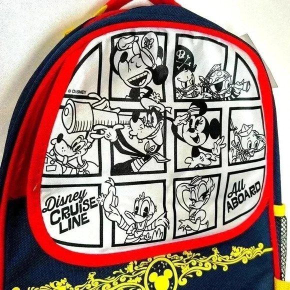 Disney Cruise Lines Kids Backpack Color Children Vacation Travel Mickey Mouse - Picture 5 of 11